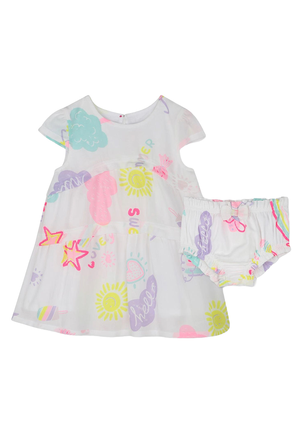 Vestido blanco para bebé niña