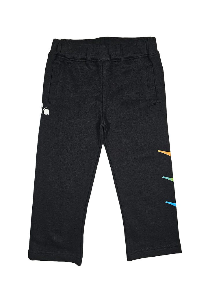 Pantalone felpa nero per bambino - Primamoda kids