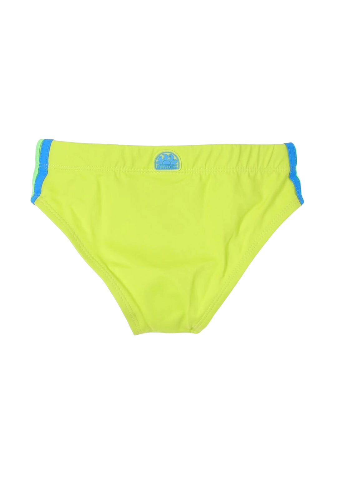 Bañador tipo slip amarillo flúor para niño