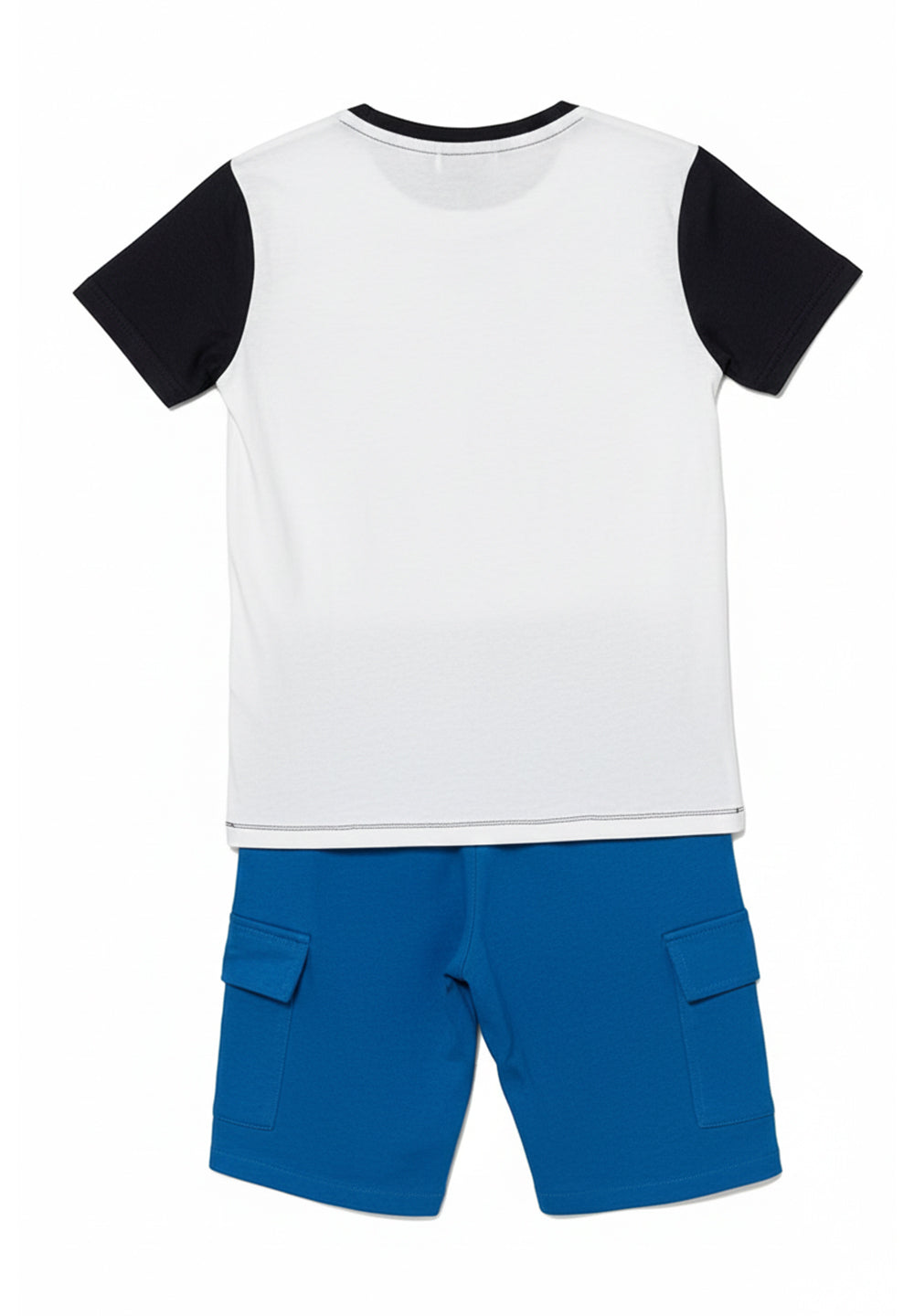 White and blue outfit for baby boy