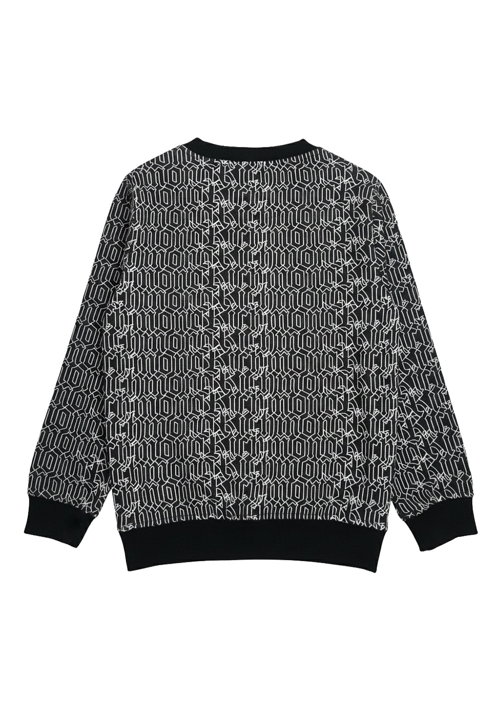 Black crewneck sweatshirt for kids