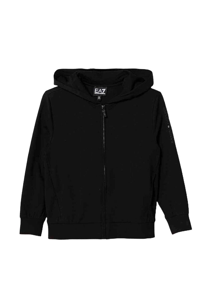 Black zip-up hoodie for kids