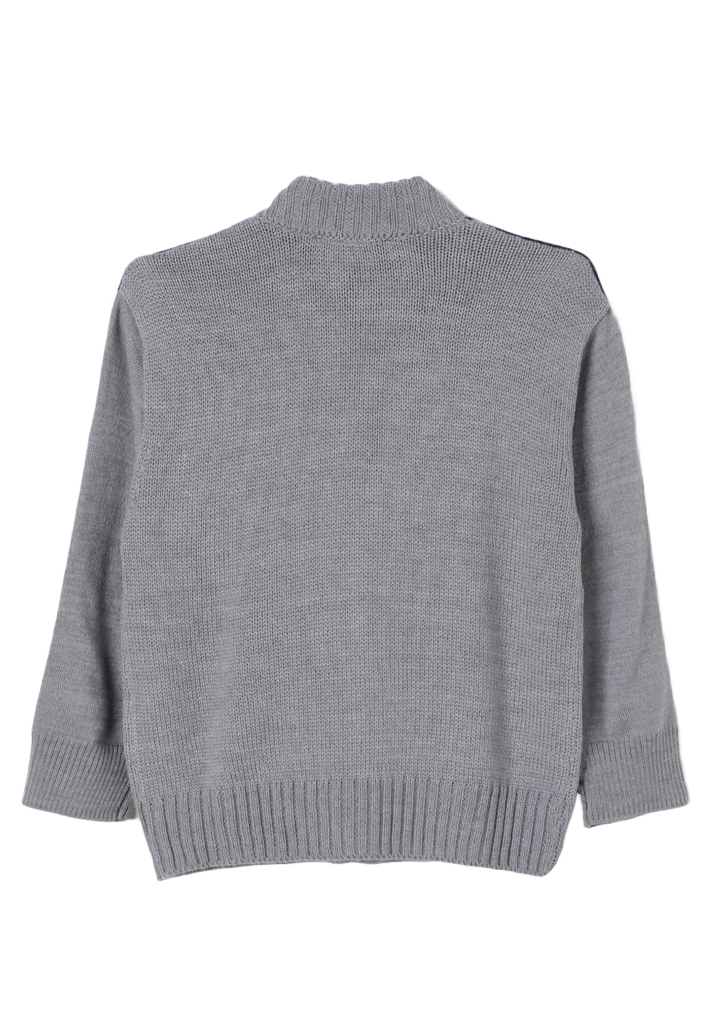 Cárdigan con cremallera gris para niño