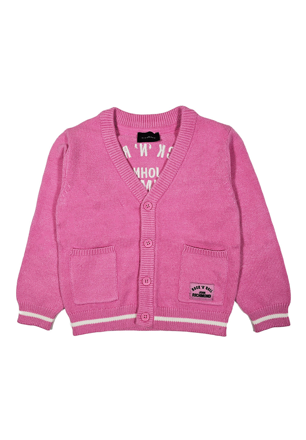 Cárdigan rosa para bebé
