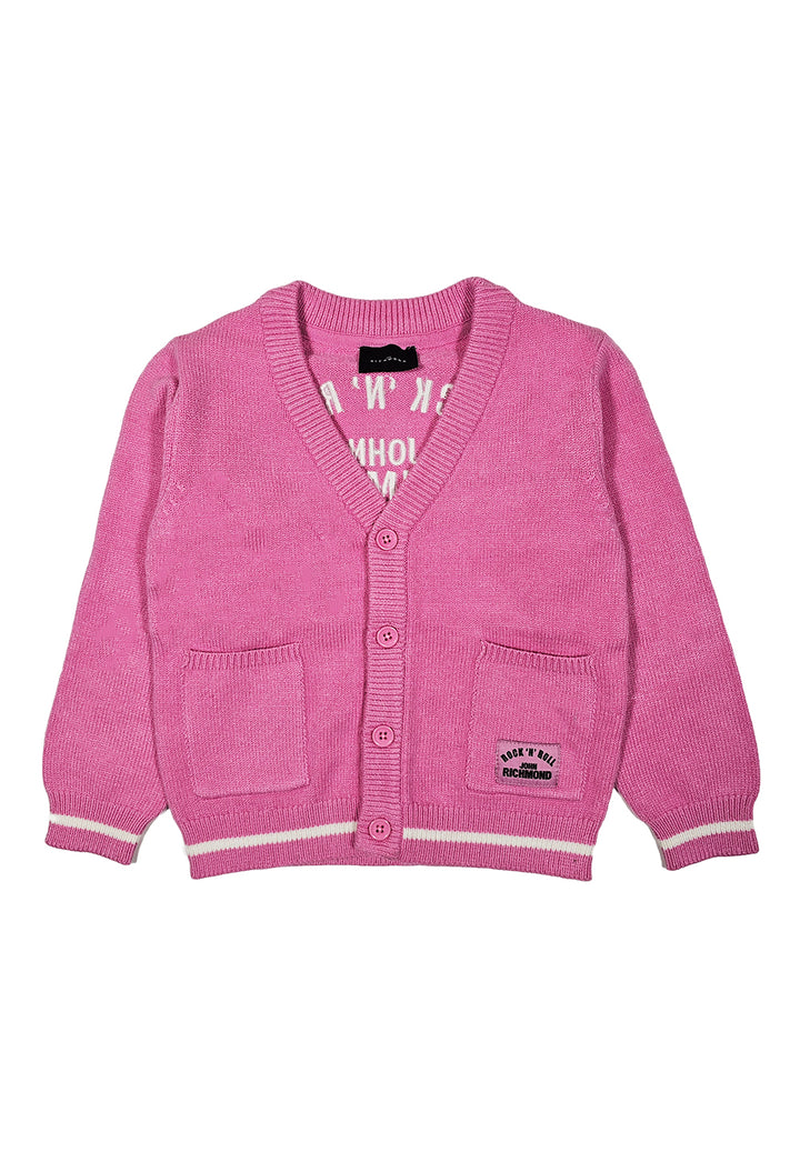 Cárdigan rosa para bebé