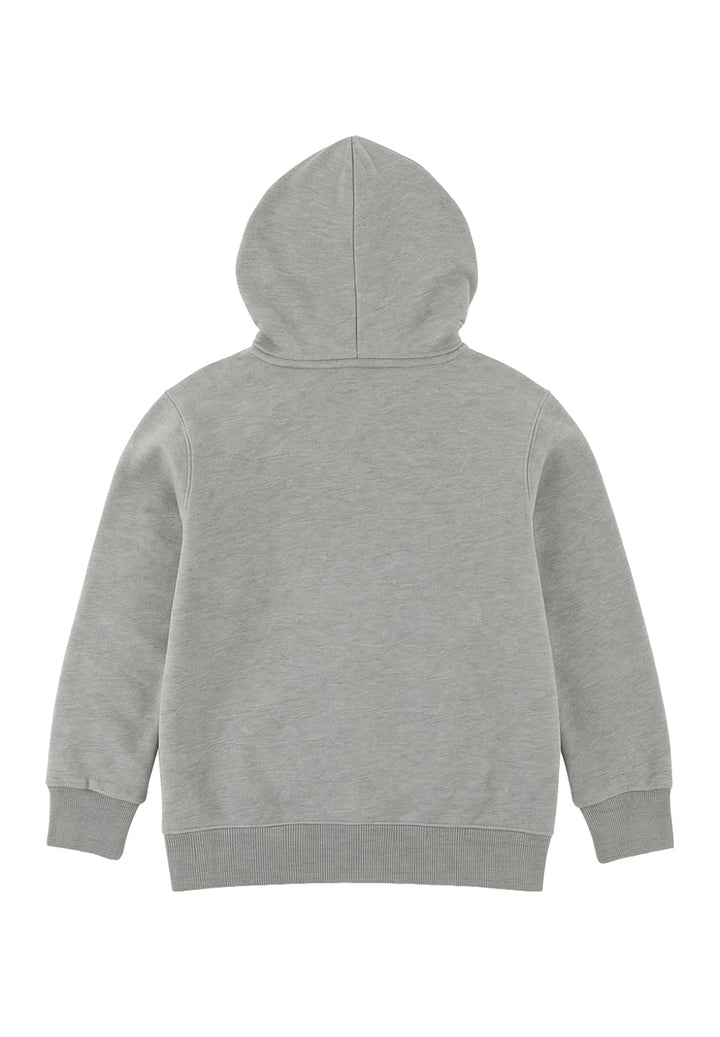 Sudadera con capucha gris para niño