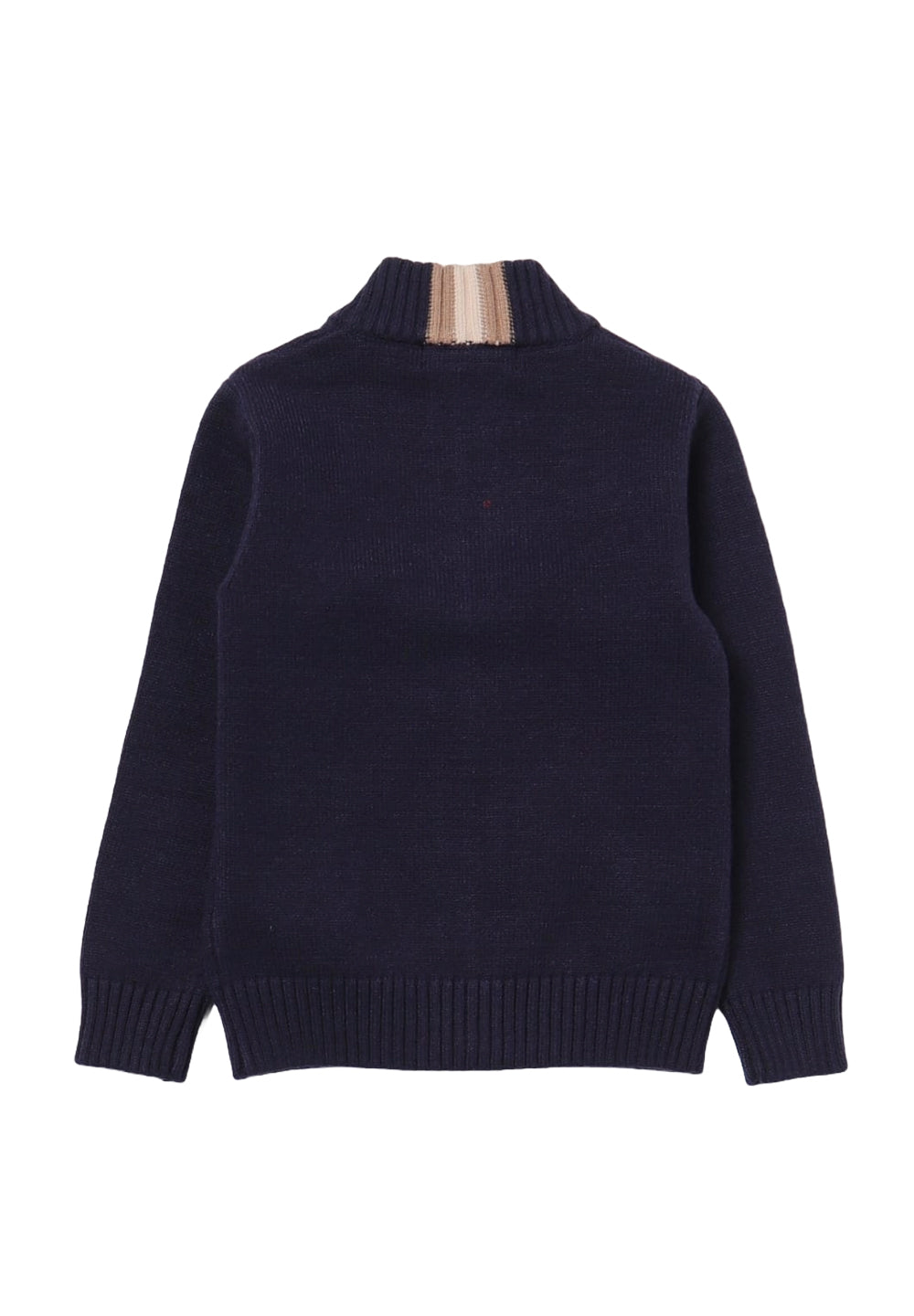 Blauer Cardigan mit Reißverschluss für Jungen