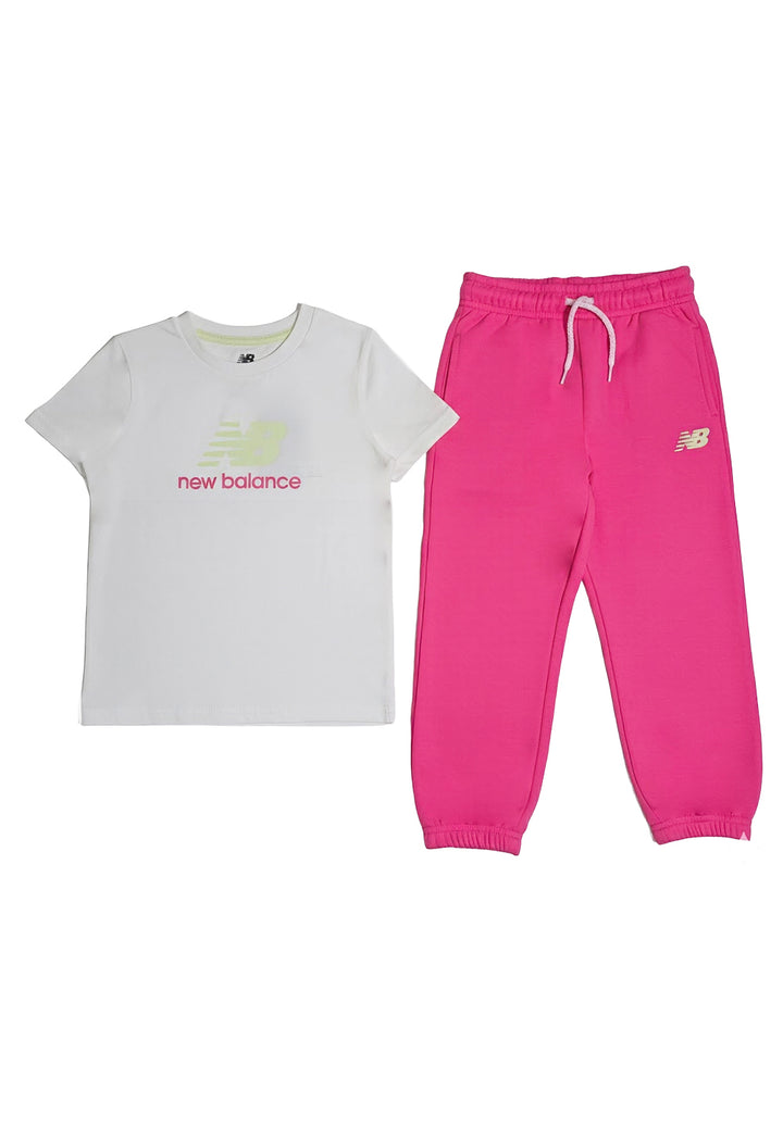 Conjunto blanco y rosa para bebé recién nacida