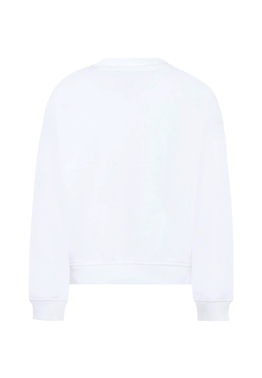 Weißes Sweatshirt mit Rundhalsausschnitt für Kinder