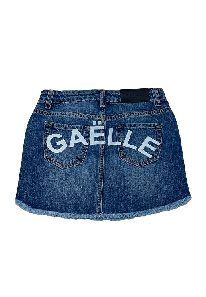 Jupe en jean bleu pour fille