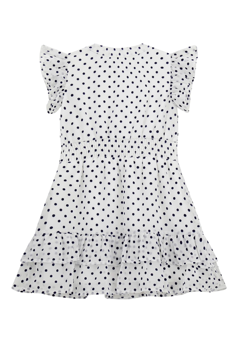 Blue and white dress for a little girl