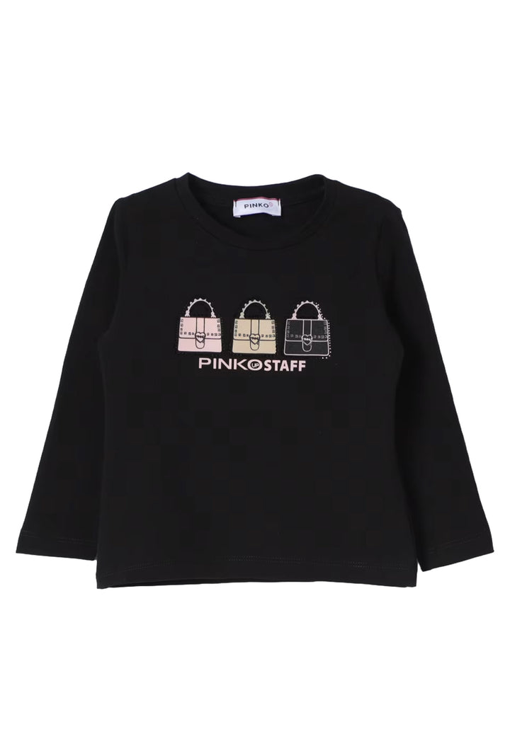 T-shirt noir pour bébé fille