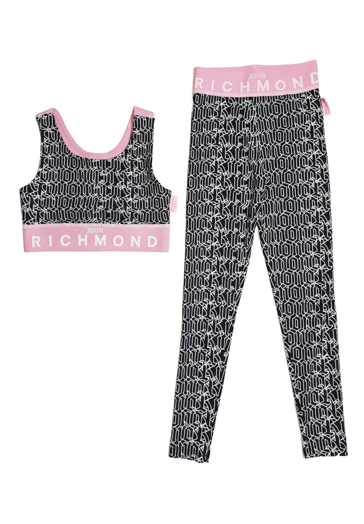 Black and pink outfit for girls