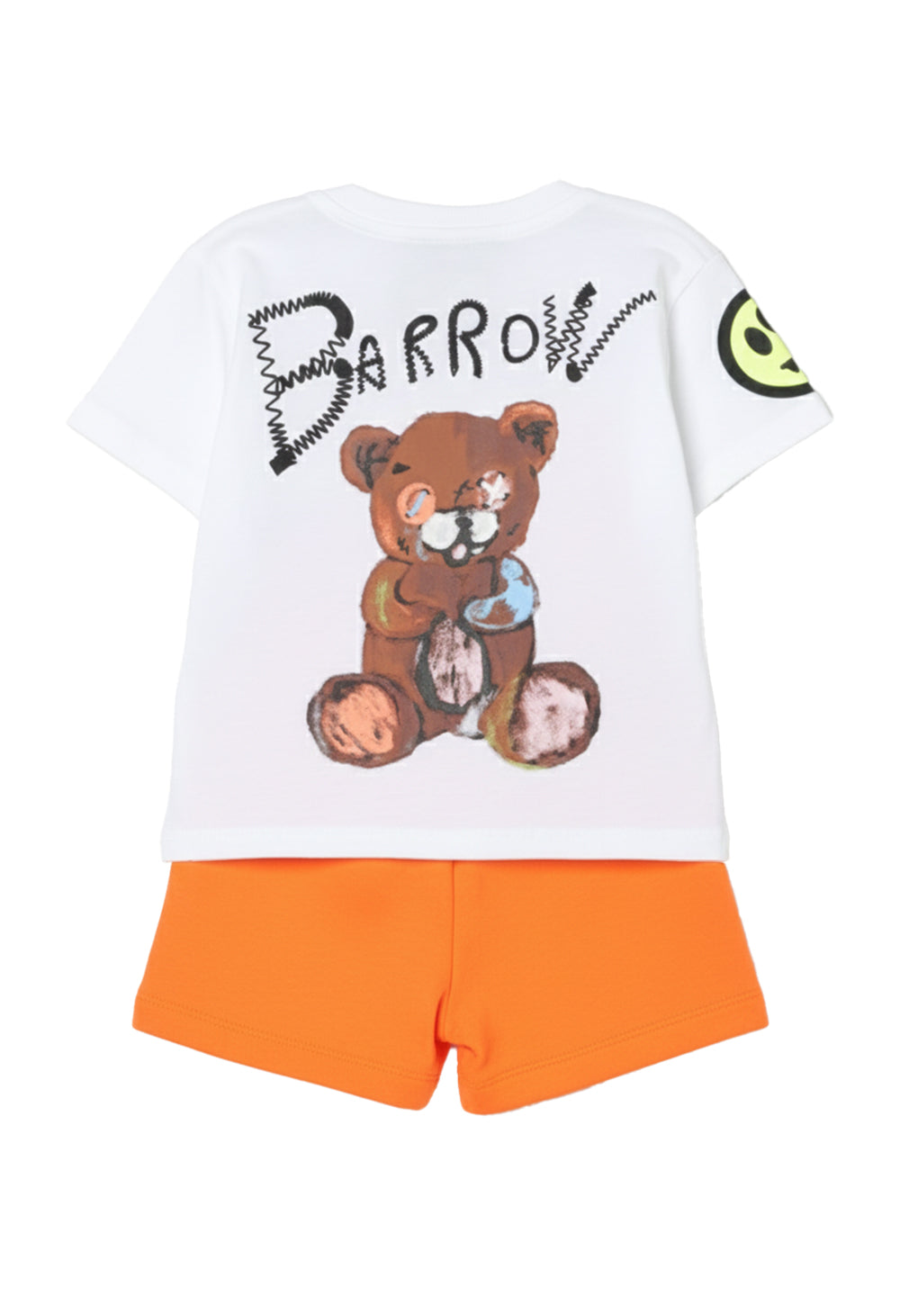 White and orange outfit for baby girl