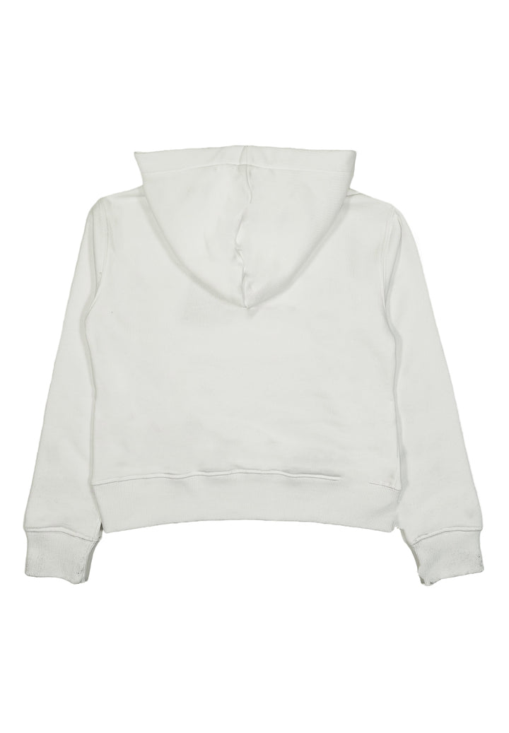 White hooded sweatshirt for girls