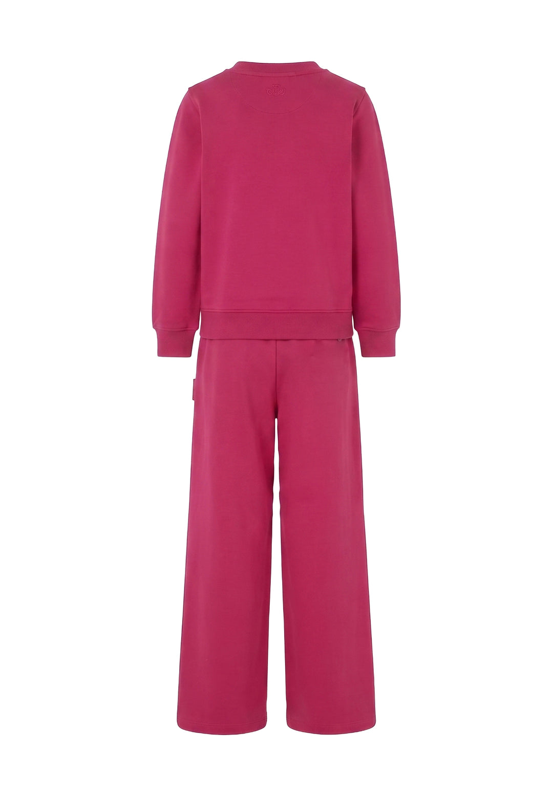 Fuchsiafarbenes Sweatshirt-Set für Mädchen