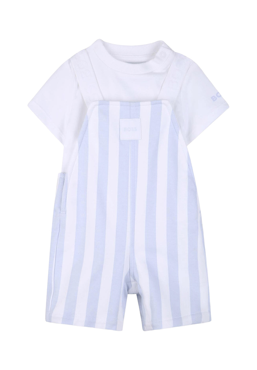Ensemble 2 pièces ciel et blanc pour bébé