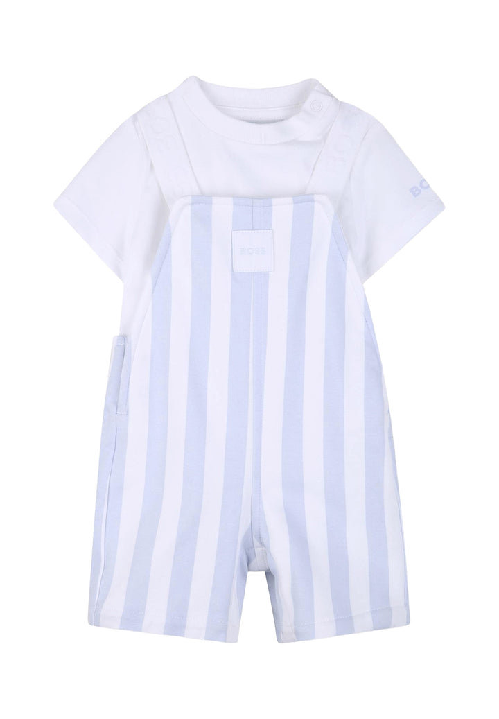 Ensemble 2 pièces ciel et blanc pour bébé