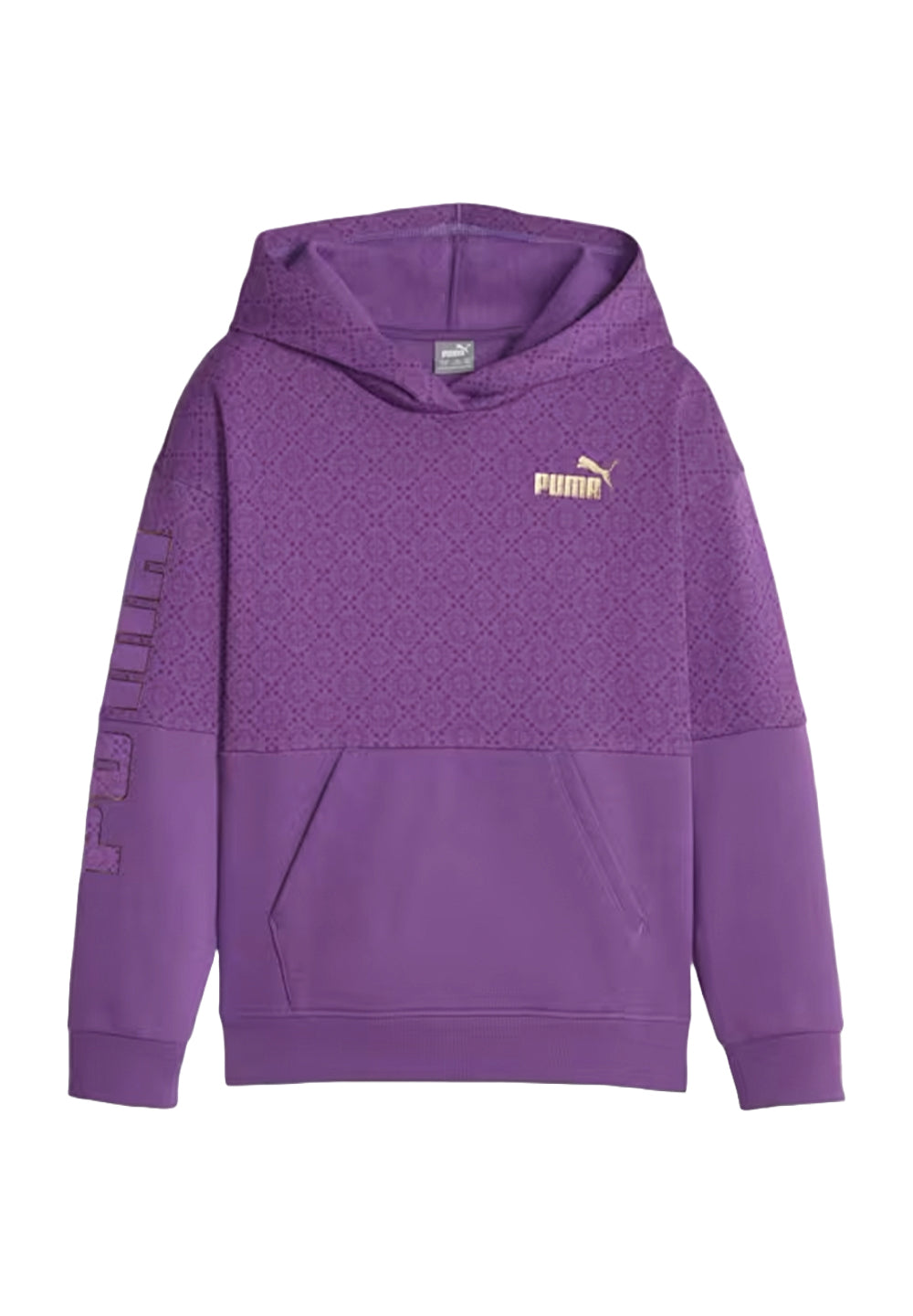 Sweat à capuche violet pour fille