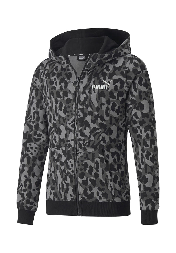 Black zip-up hoodie for kids