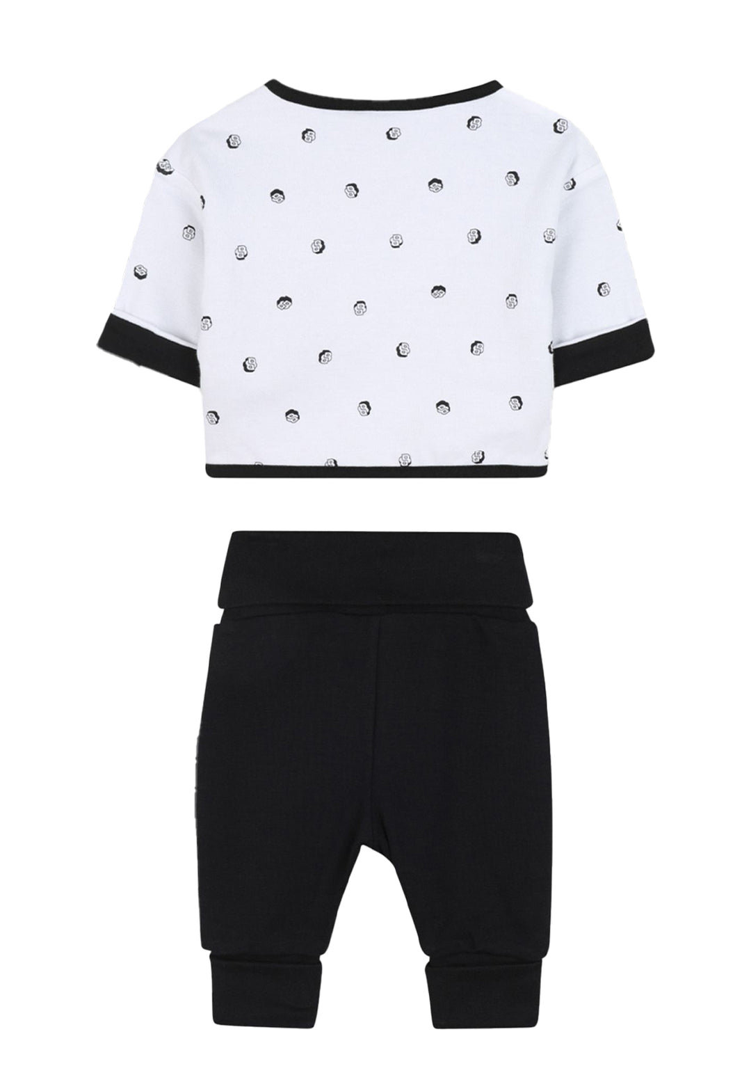 Conjunto blanco y negro para recién nacido