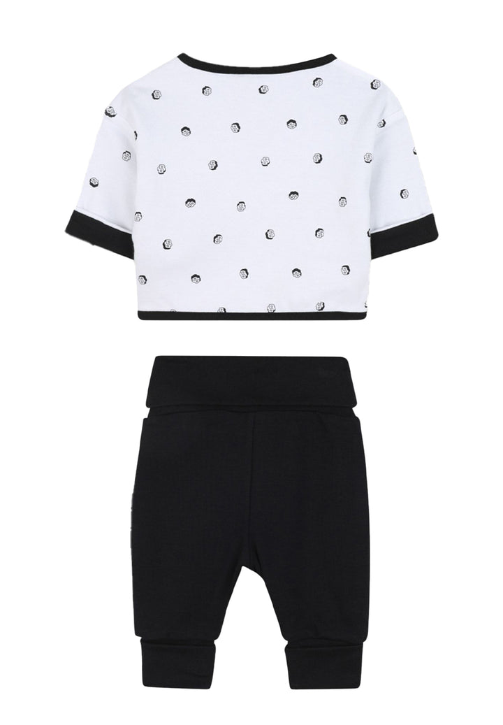 Conjunto blanco y negro para recién nacido