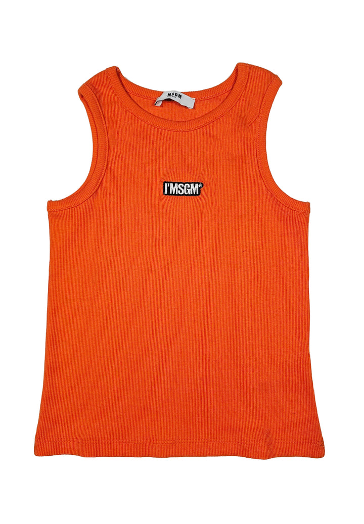 Haut orange pour fille