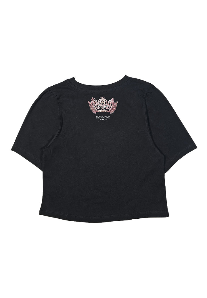 T-shirt noir pour fille