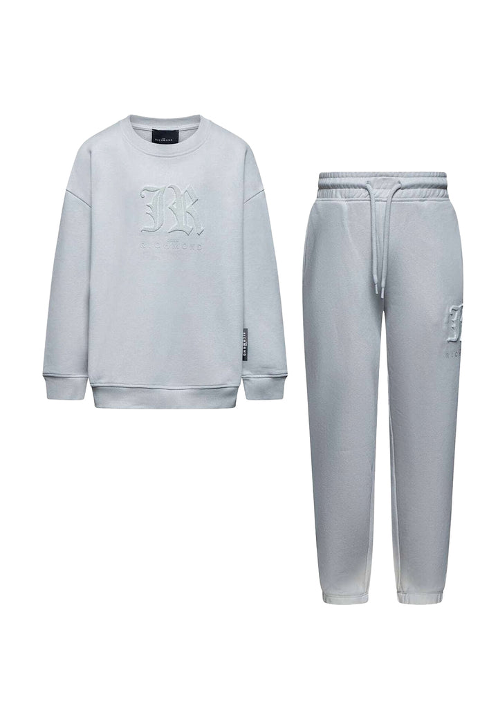 Conjunto de sudadera gris para niño