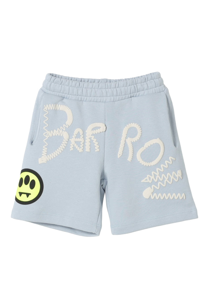 Light blue sweatshirt shorts for boys