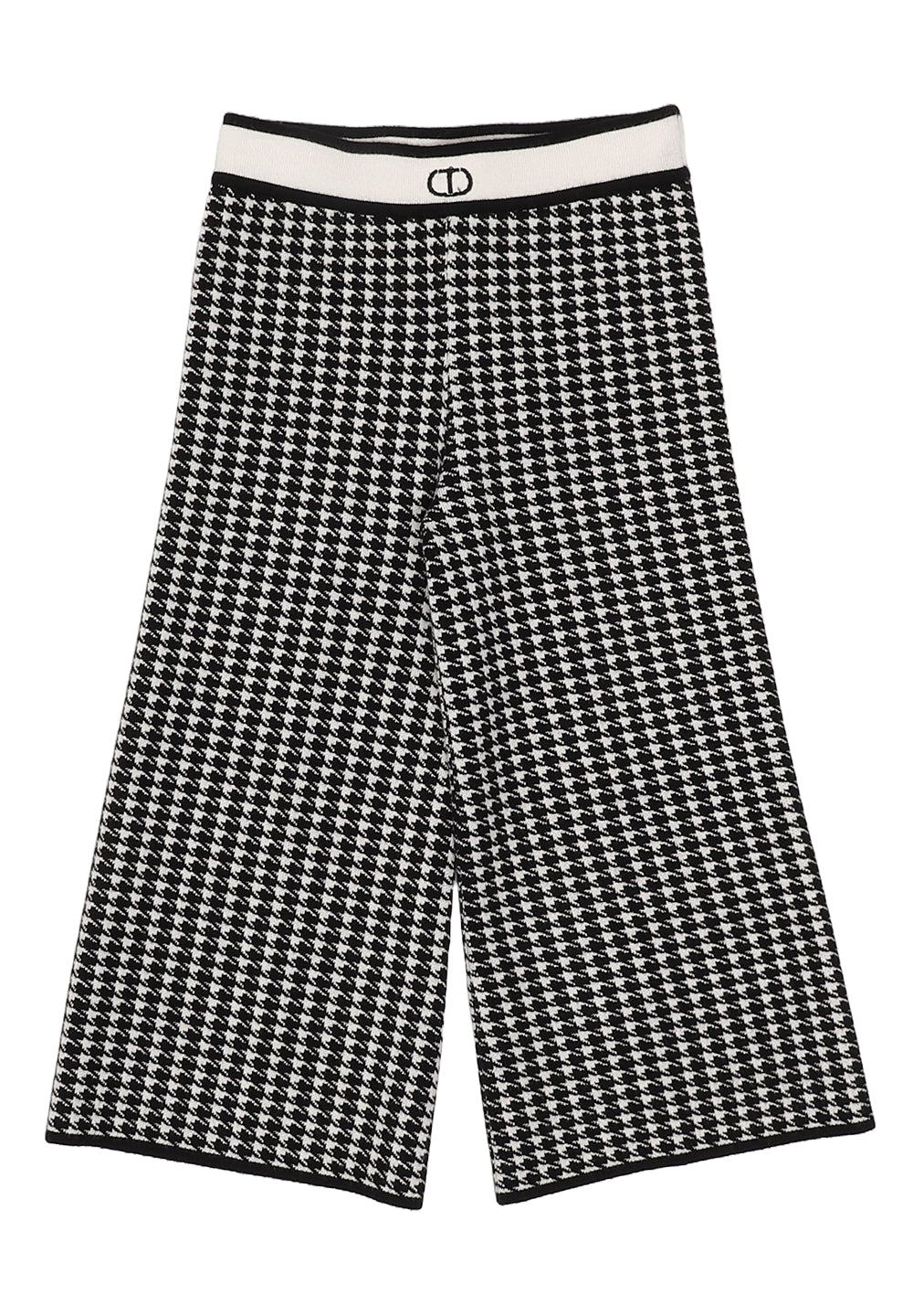 Pantalón blanco y negro para niña