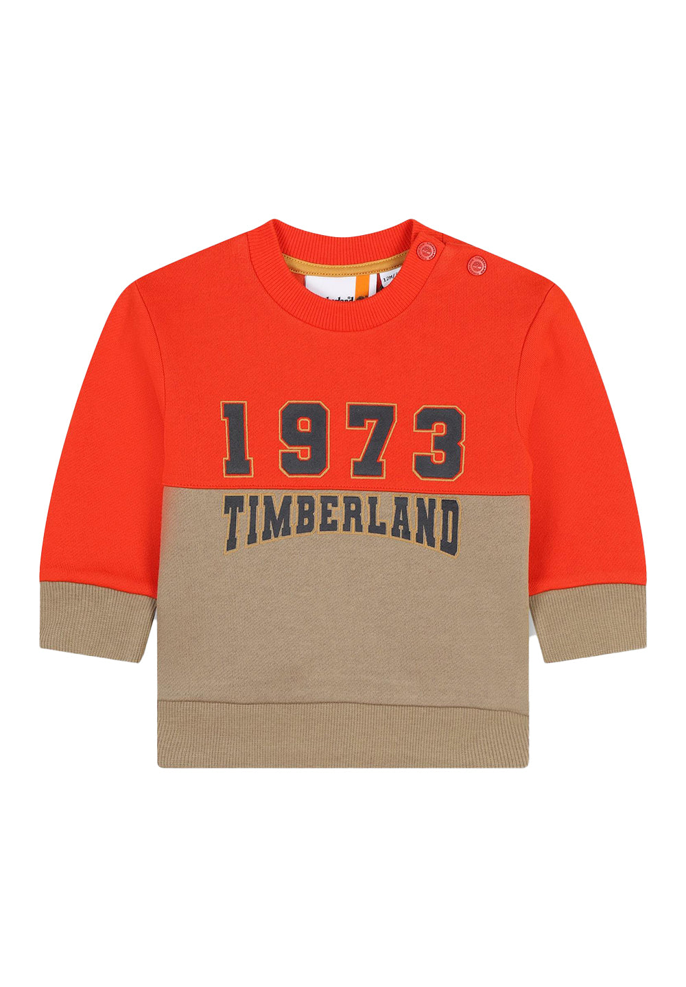 Orange crewneck sweatshirt for kids
