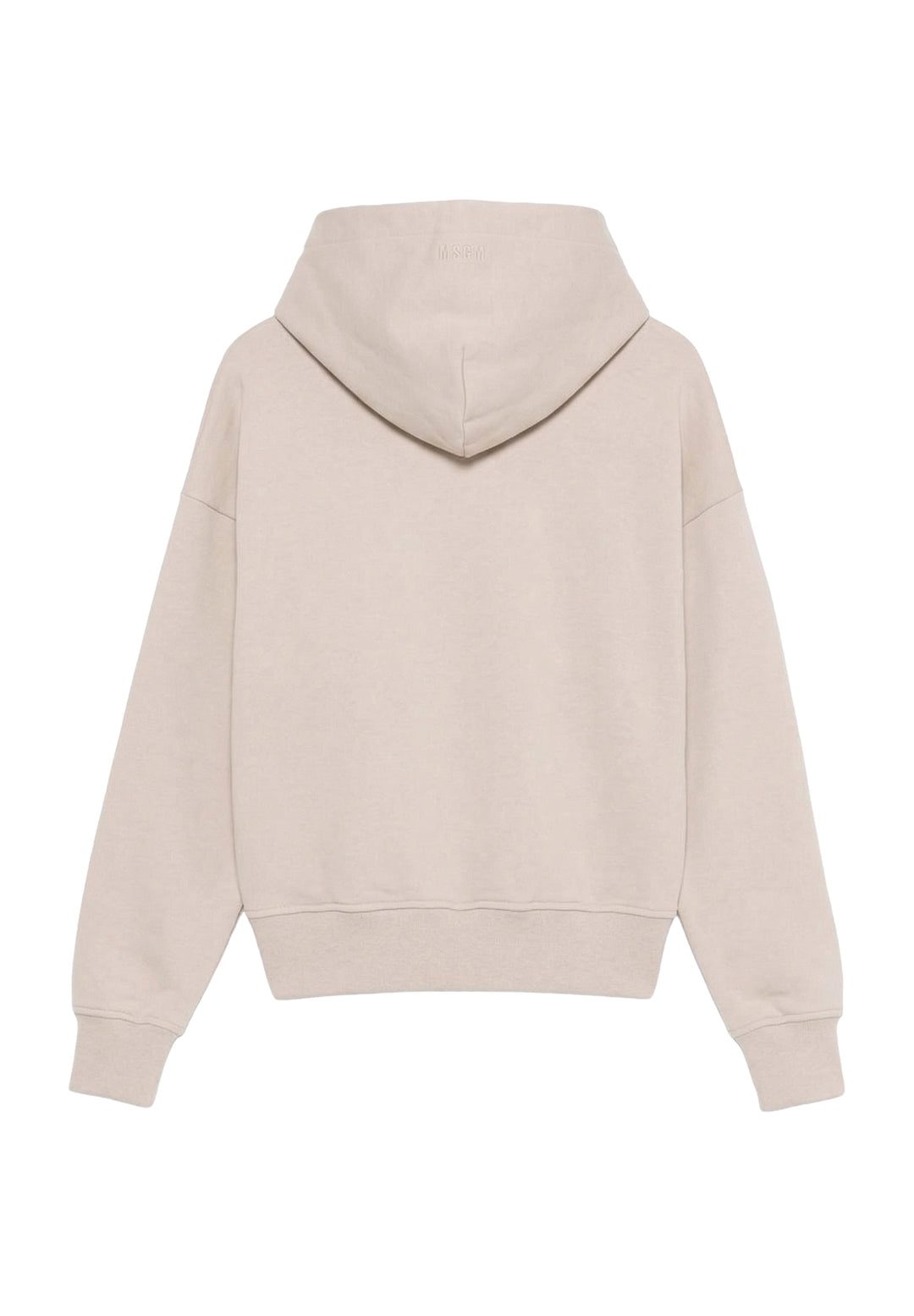 Beige hooded sweatshirt for kids