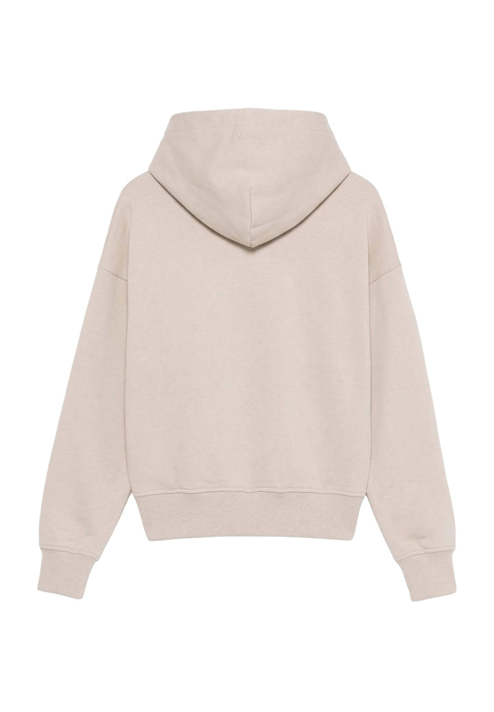 Beige hooded sweatshirt for kids
