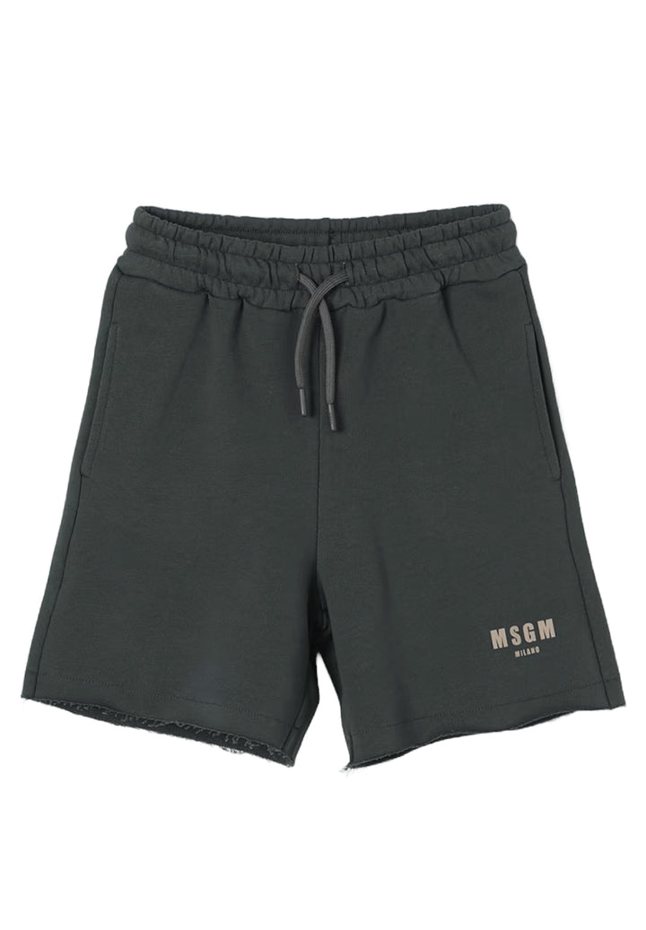Lead green sweatshirt shorts for boys