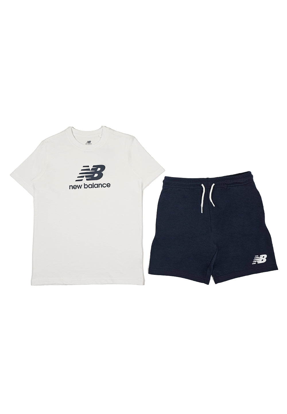 Weiß-blaues Sweatshirt-Set für Jungen