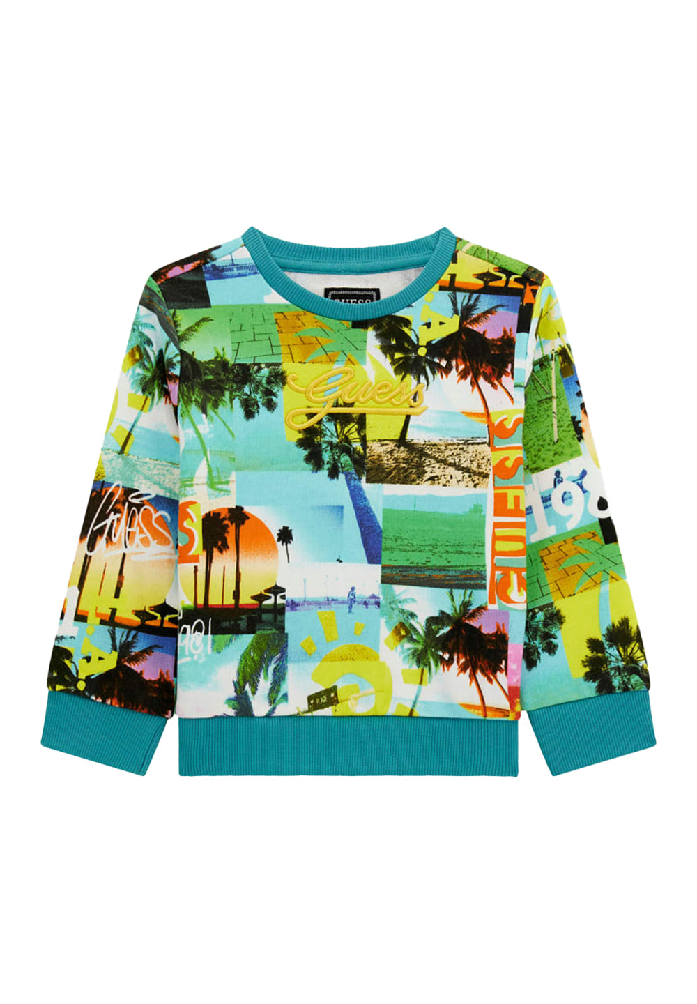 Multicolor crewneck sweatshirt for kids