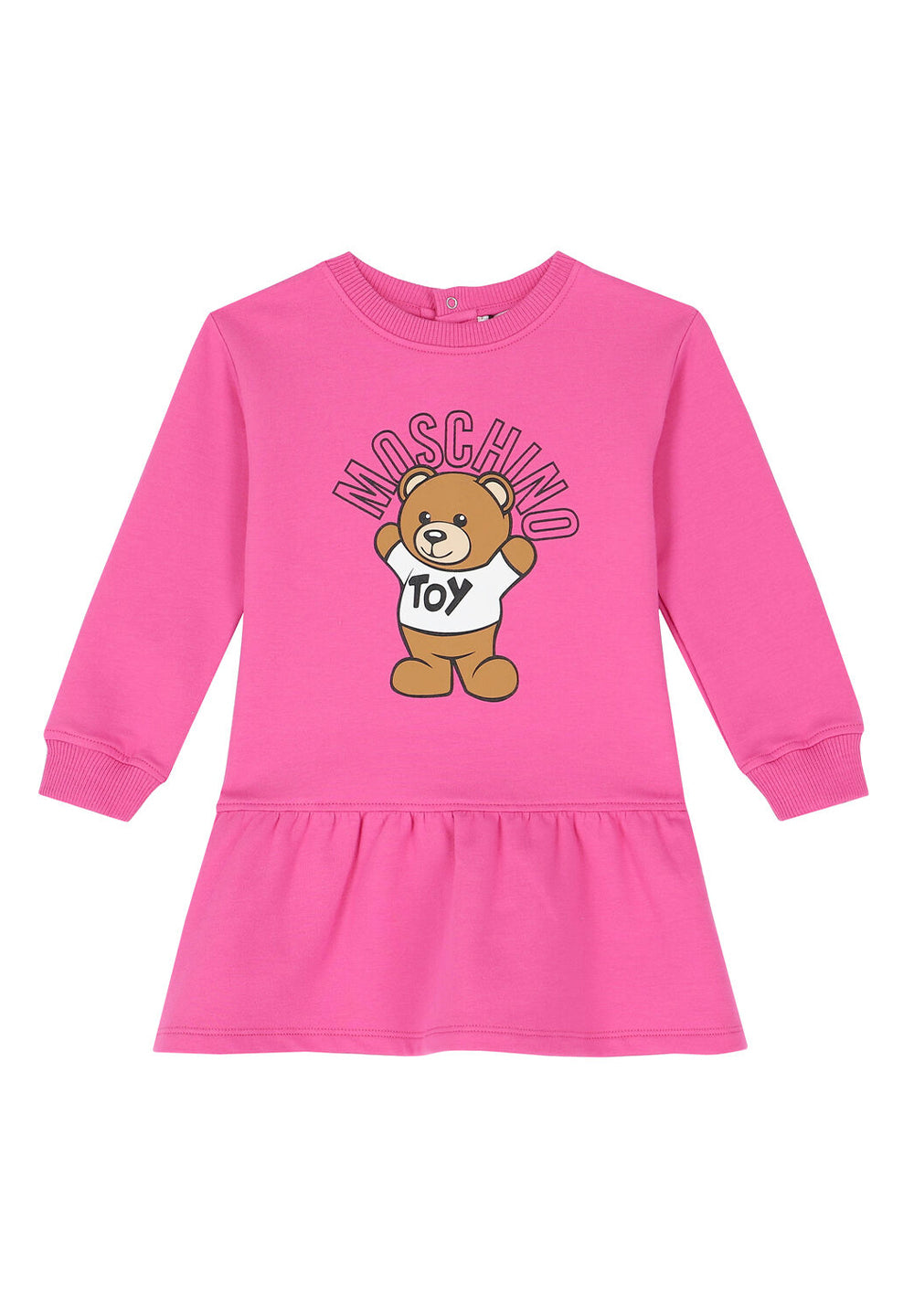 Robe sweat fuchsia pour fille