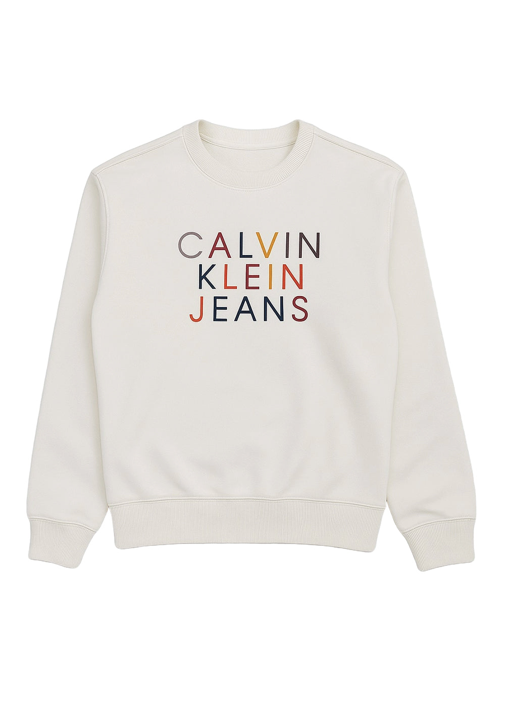 Weißes Sweatshirt mit Rundhalsausschnitt für Jungen