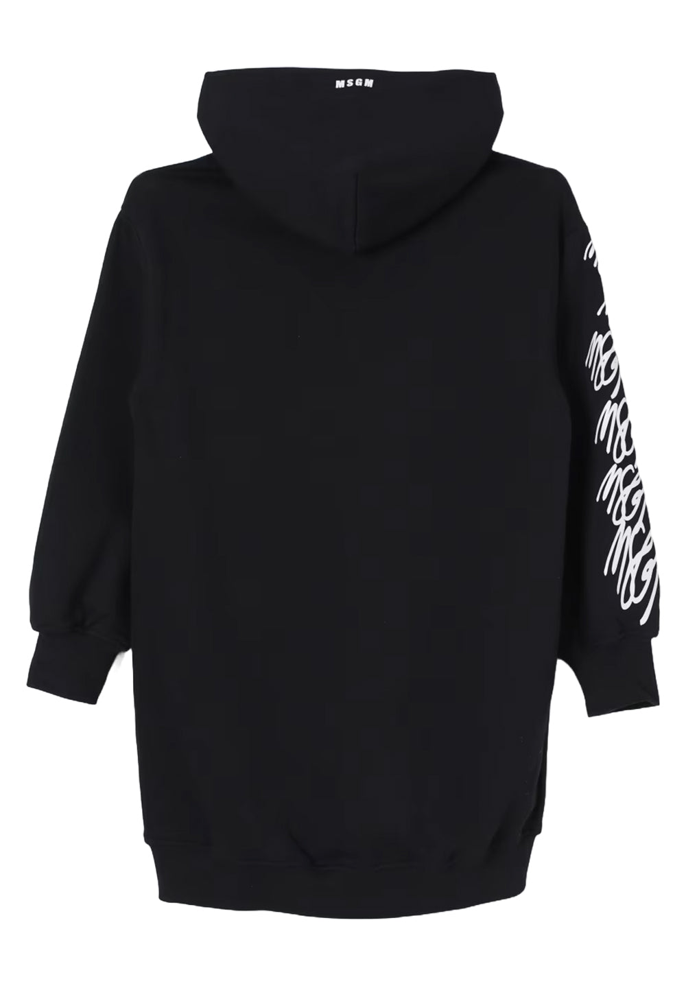 Vestido sudadera negro para niña