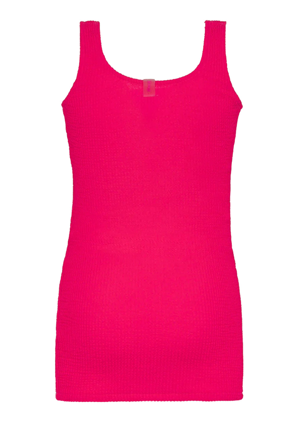 Vestido fucsia flúor para niña