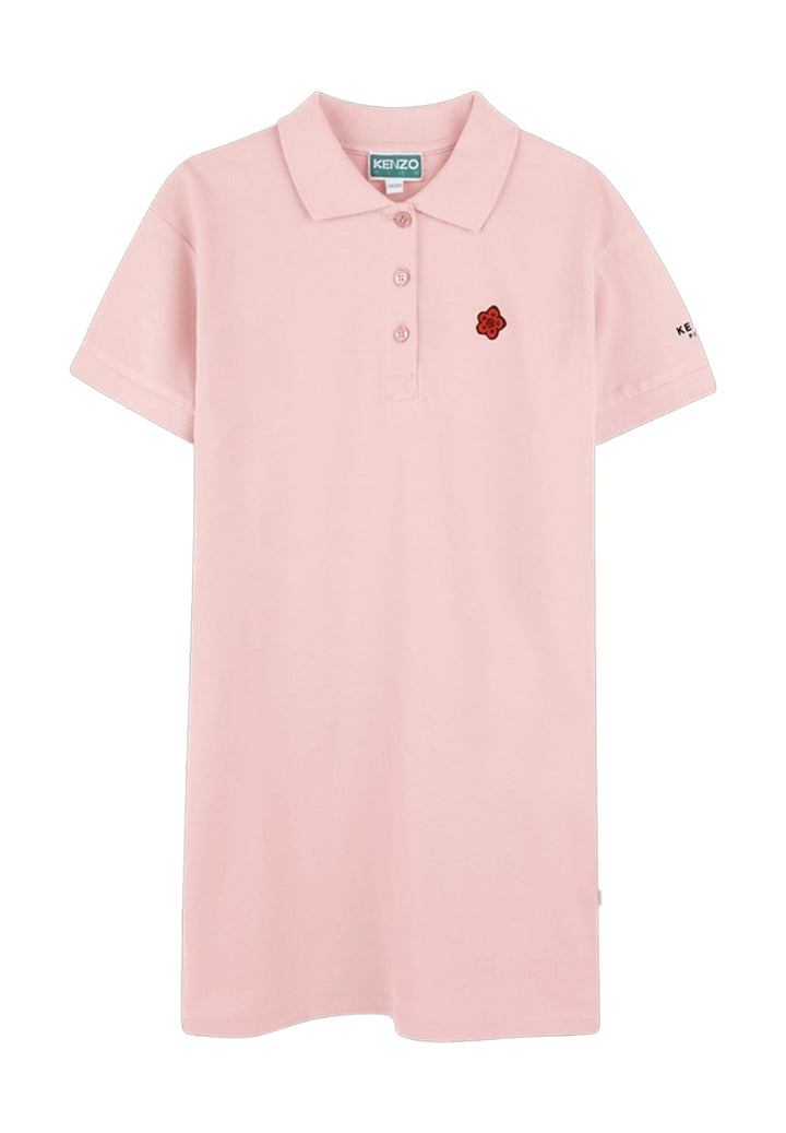 Vestido polo rosa para niña