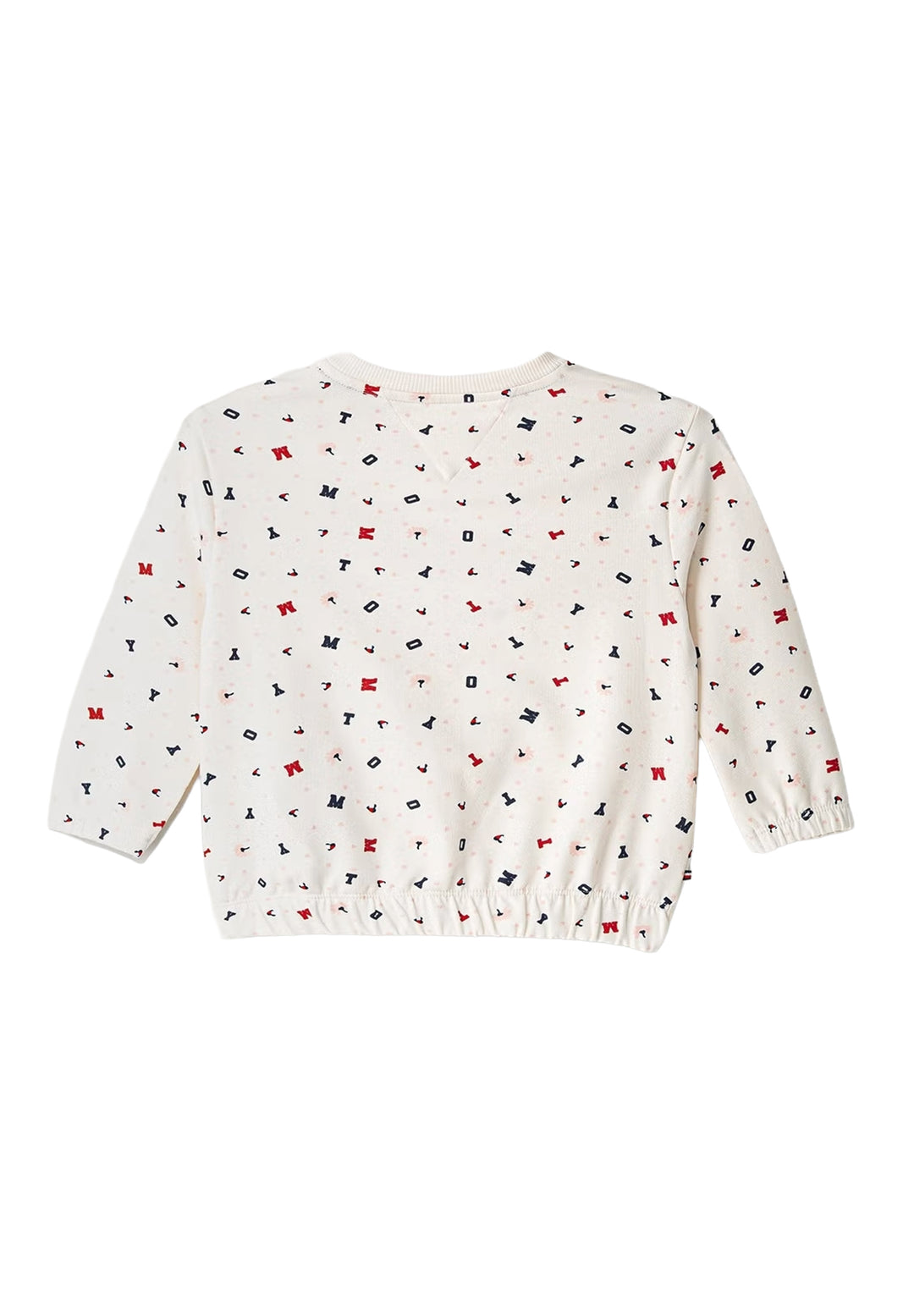 Cremefarbener Rundhals-Sweatshirt für Mädchen