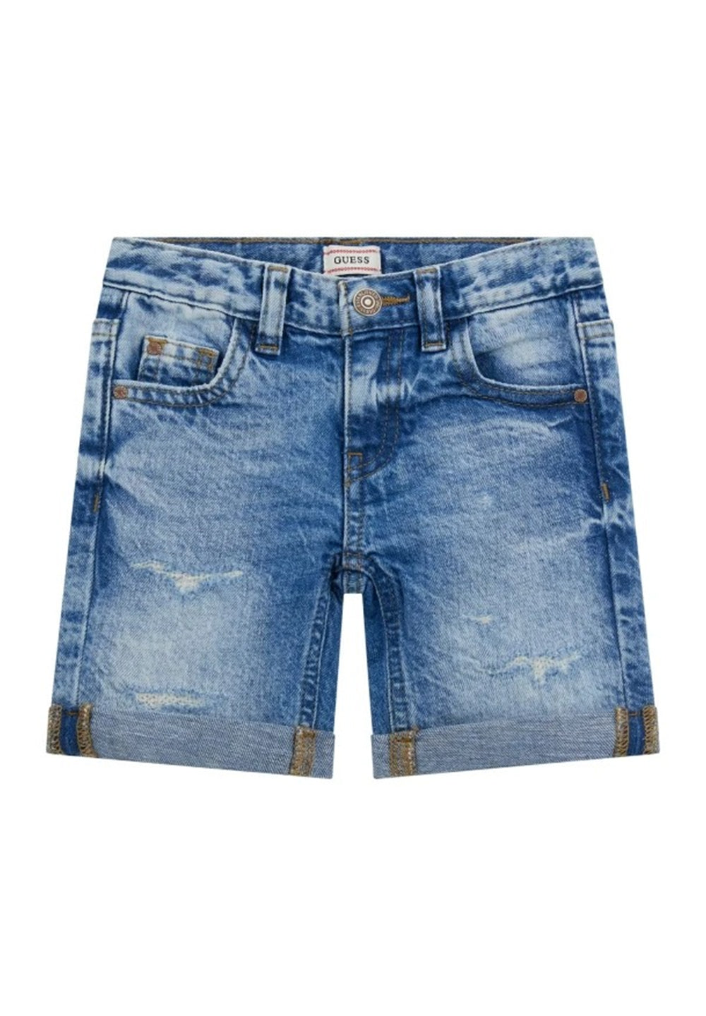 Bermudas de mezclilla azul para bebé