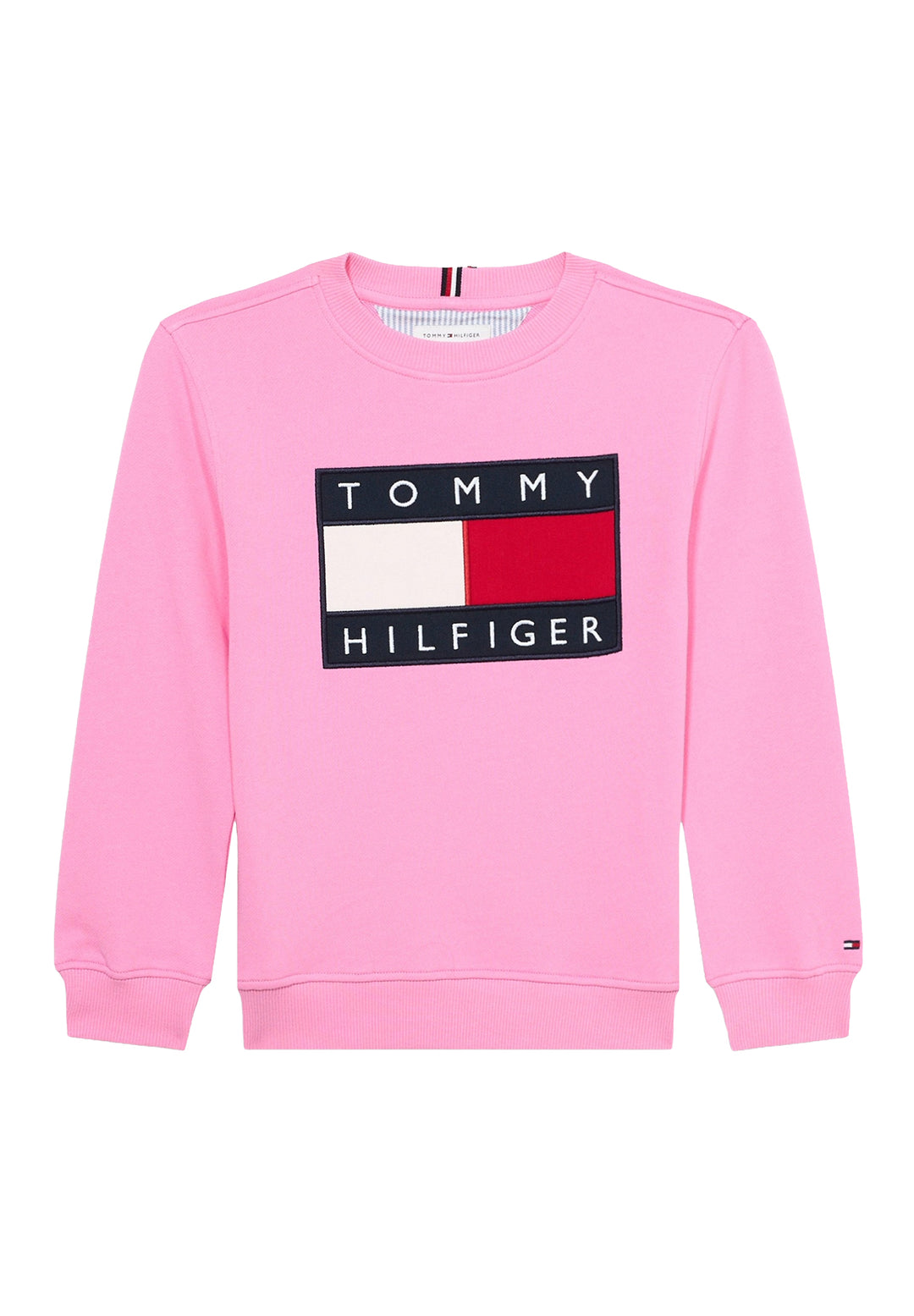 Rosa Sweatshirt mit Rundhalsausschnitt für Mädchen