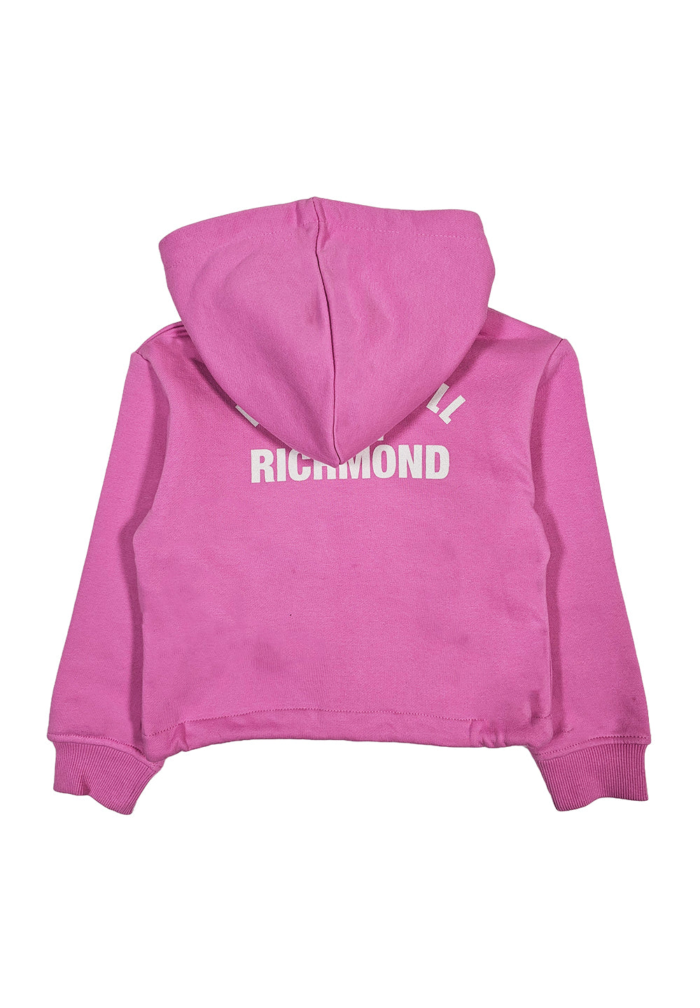 Sudadera con cremallera rosa para bebé niña