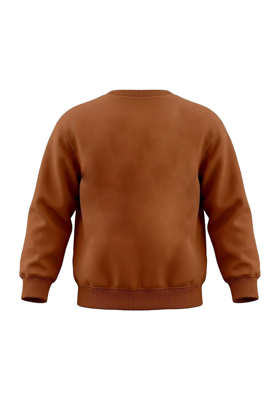 Unisex brown crewneck sweatshirt
