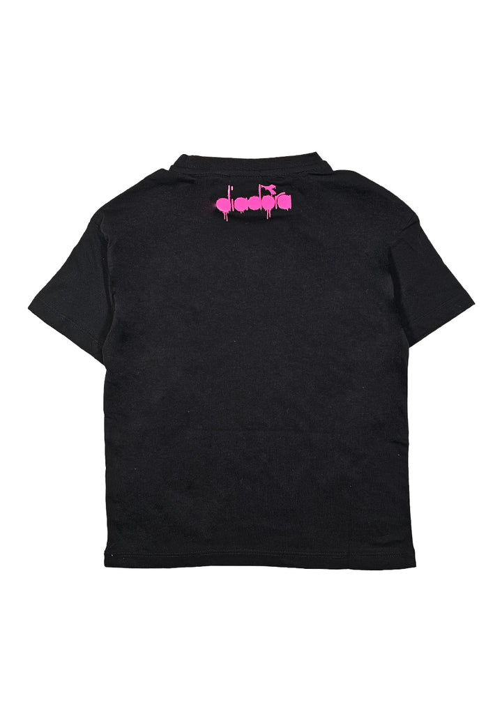 T-shirt nera per bambina - Primamoda kids