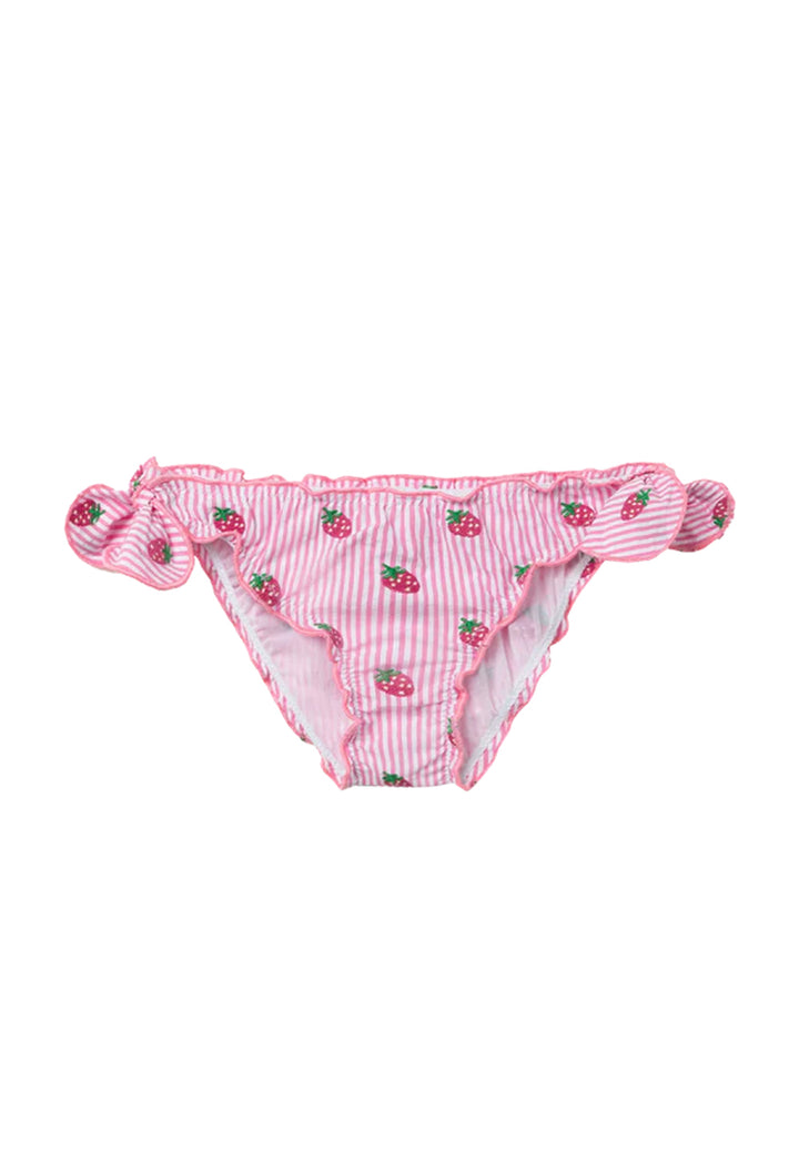 Pink and white bikini briefs for girls