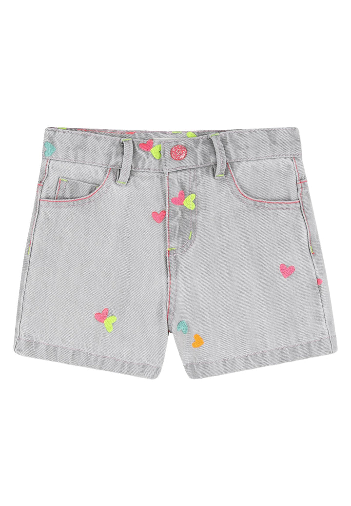 Girl's grey denim shorts